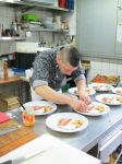 Lo chef Claudio Croci Torti all'opera nelle cucine del Ristorante Montalbano che si trova in Val di Muggio in Svizzera