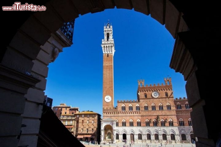 Immagine La Torre del Mangia e il Palazzo Pubblico di Siena - ©  Karol Kozlowski / Shutterstock.com