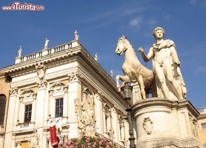 Immagine Dettaglio dell'ngresso monumentale del Campidoglio