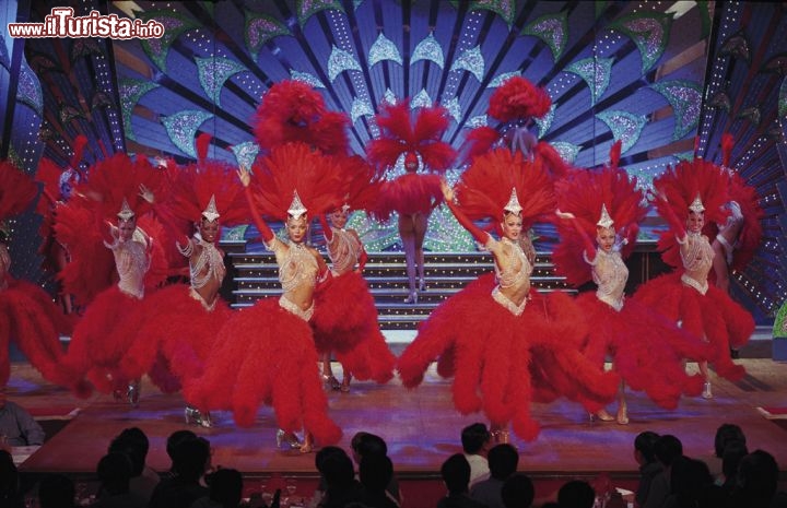 Immagine Le 60 Doriss Girls al Moulin Rouge di Parigi - I nudi più o meno espliciti di questo locale del cuore di Pigalle, hanno catturato le fantasie ed i sogni di intere generezioni, ma certo il fascino della Belle Epoque si è piuttosto sbiadito nel tempo © Henri Clement / Paris Tourist Office