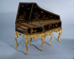 Storico clavicembalo al Musee de la Musique Parigi. ...