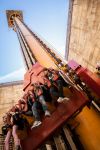 Erawan, la torre di caduta alta 54 metri di Cinecittà World, Roma.