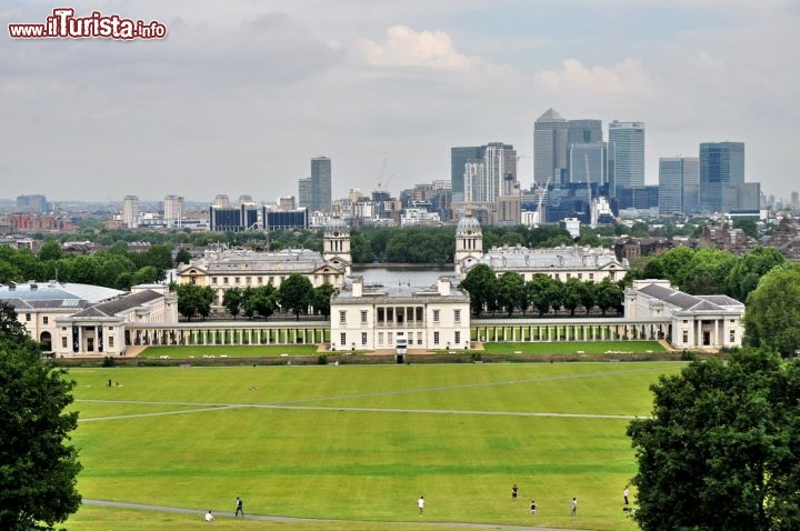 Immagine Il Panorama di Londra come si ammira dall'alto dal Royal Observatory di Greenwich