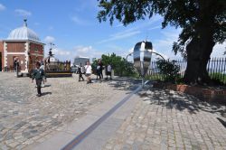 Il percorso del Prime Meridian a Greenwich, a sud di Londra