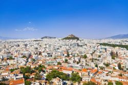 Veduta area dell'Acropoli e della citta di ...