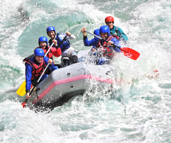 Pubblicità per centri rafting e canyoning