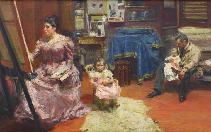 1_-Giacomo-Balla-La-famiglia-Stiavelli-1905-olio-su-tela-cm-73×139-1