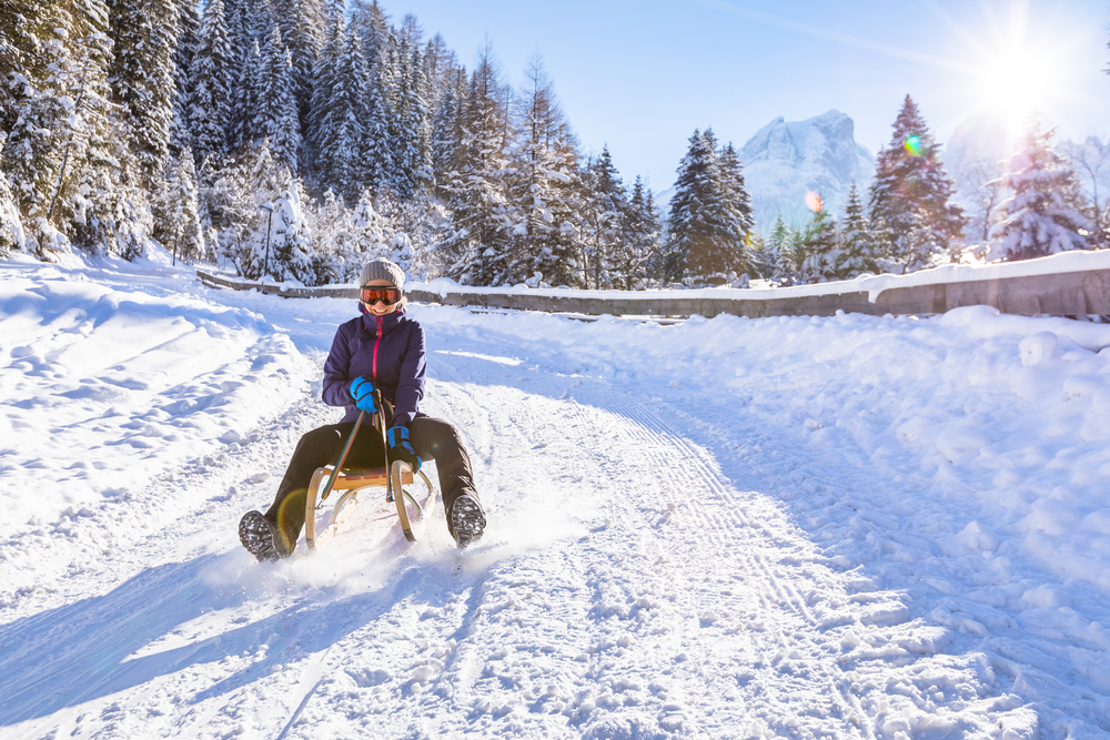 Le piste per slittino in Italia