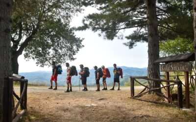 Gruppo di Pellegrini a Ca' le Stelle sul Cammino di Dante
