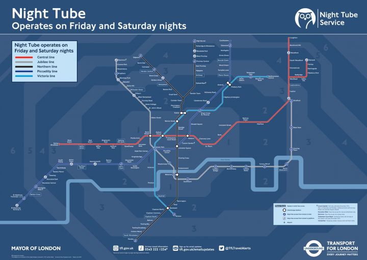 La metropolitana di Londra aperta anche di notte nei fine settimana