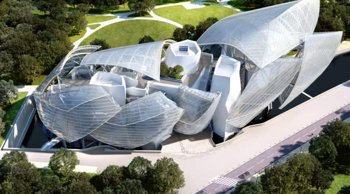 Apre l’iceberg della Fondazione Louis Vuitton a Parigi, con museo e auditorium