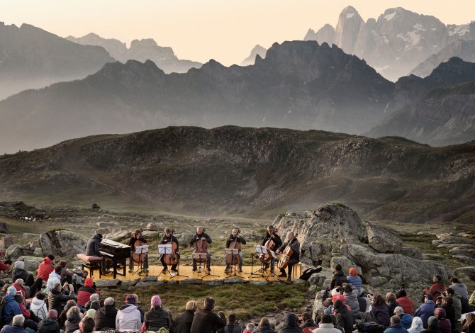 Concerti in alta quota sulle montagne del Trentino: i Suoni delle Dolomiti