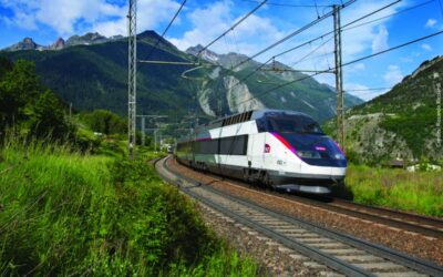 Treno TGV Foto di un treno alta velocità TGV INOUI