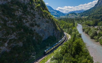 Goldenpass in treno in Svizzera ©MOB - GoldenPass
